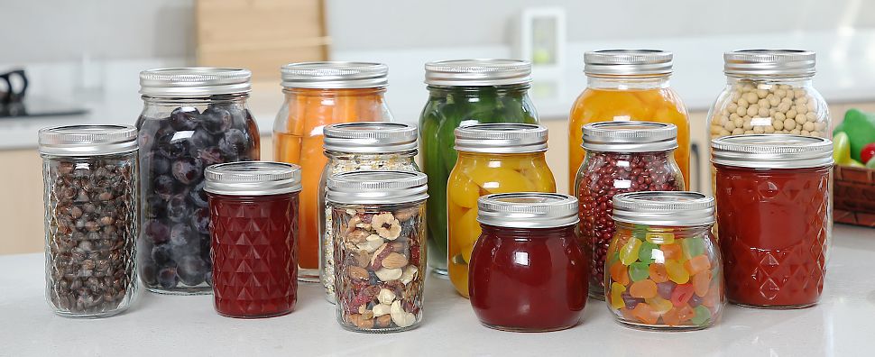 Toptan Kapaklı Cam Kavanozlar