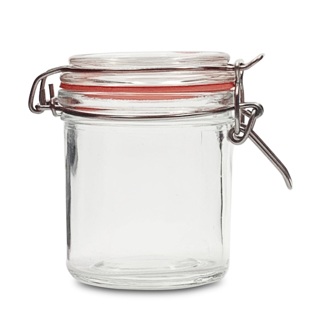 Kahve, Çay ve Şeker İçin Menteşeli Cam Kapaklı Kavanoz