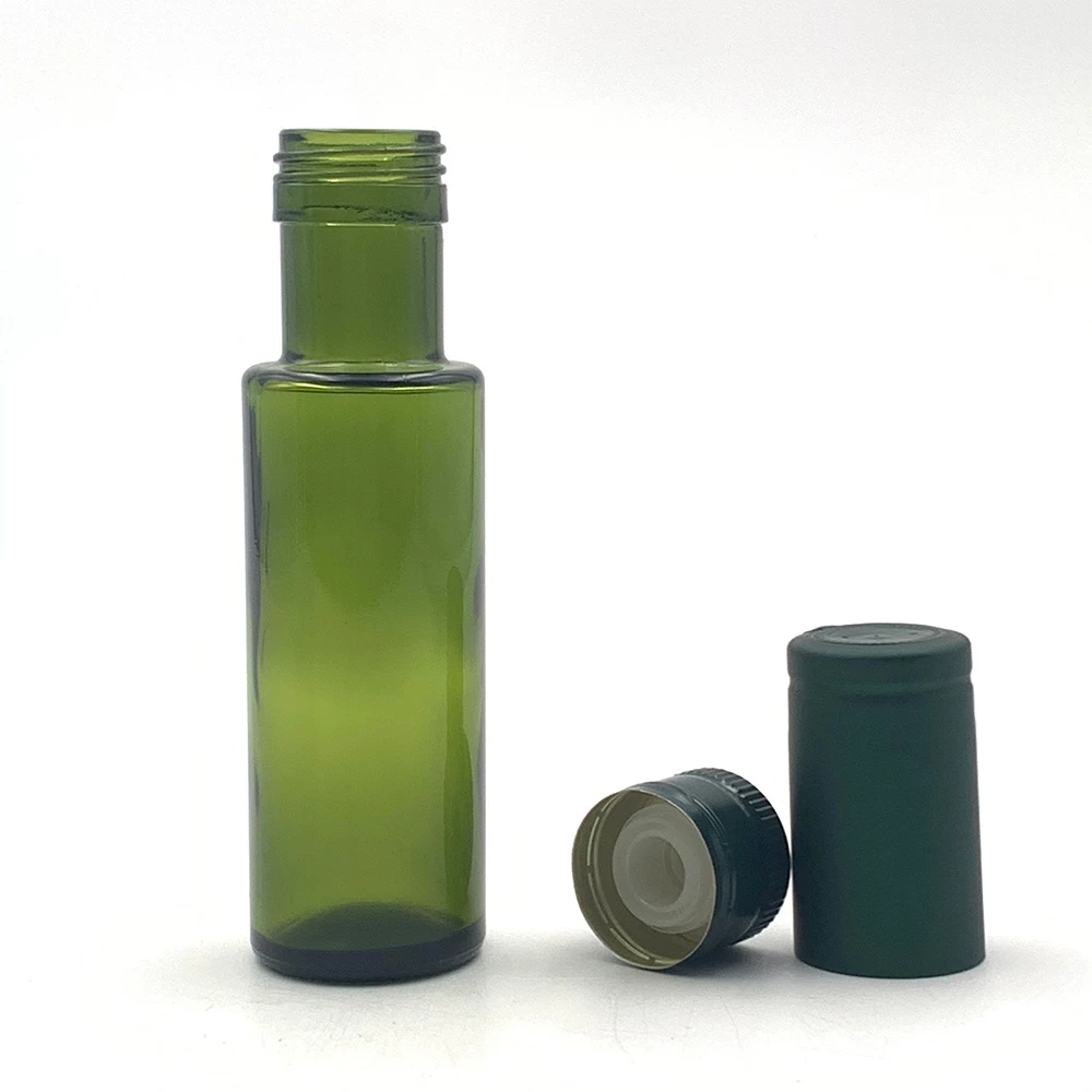 100 ml Koyu Yeşil Yuvarlak Zeytinyağı Şişesi